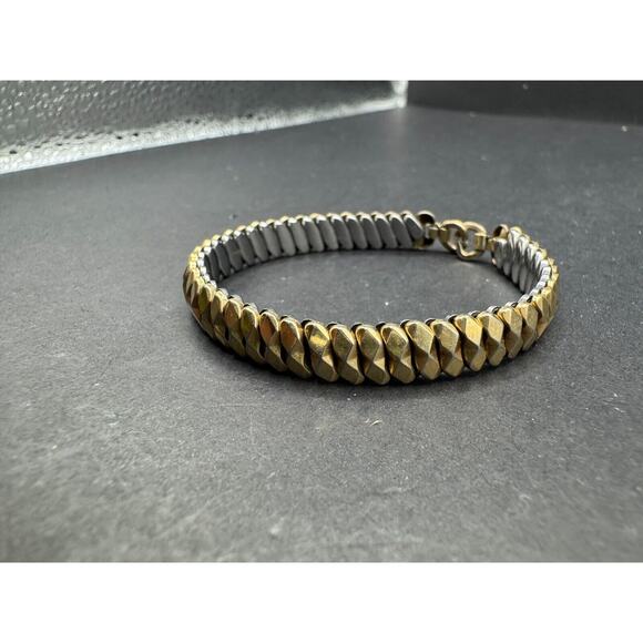 Vintage Gemex USA Ladies Expansion Bracelet Watch Band Yellow Gold Filled 5 1/4" - Picture 2 of 8